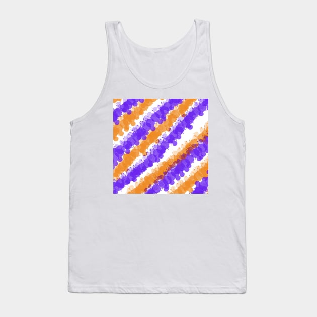 Orange & Purple Bright Splatter Tank Top by BlakCircleGirl